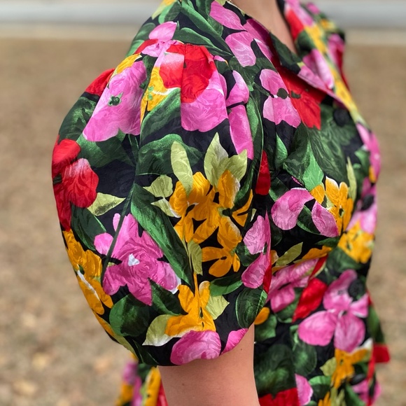 Vintage floral blouse - Picture 4 of 7